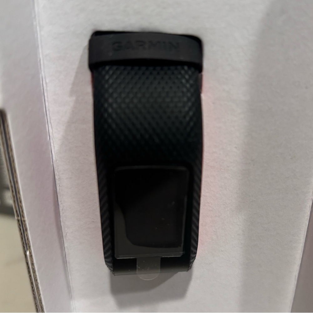 garmin vivosport Black and Coral Two-Tone Sport Watch Band - Picture 3 of 5